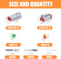 66 PCS Deutsch DT Grey 4 Pin Connectors 5 Set, Waterproof Electrical Wire Connector with Stamped Contacts and Seal Plug for Truck, Off-Road Vehicl...