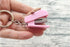 Portable Cartoon Mini Stapler with Keychain, Rabbit Desktop Stapler Set with 1000PCS Staples, Cute Bear Home Key Ring Stapler for Office School St...
