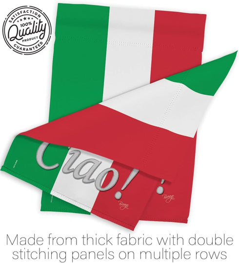 Breeze Decor Regional Nation International World Country Particular Area House Banner Small Yard Double-Sided, Garden Flag 13"x 18.5", Italian Dec...