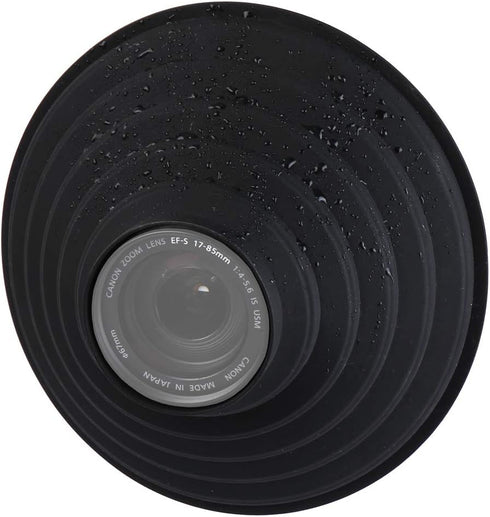 Lens Hood for Nikon Canon Pentax Sony Camera Lens, Ultimate Anti-Glass Anti-Reflective Silicone Rubber Collapsible Len Hood Take Reflection-Free P...