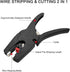 Automatic Wire Stripper/Wire Cutter, 2 in 1 Wire Stripper Tool for 32-7 AWG Wire Stripping & Cutting, for Electric,Automotive,Industrial, Length R...