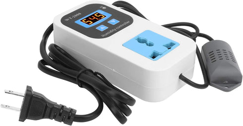 Fafeicy WT2000 110-220V Digital Humidity Controller, Humidify Dehumidification Switch Socket, 0%~99% RH Control Range Used in Humidity Control Fie...