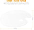 Acrylic Paint Palette 2pcs 11.8 x 7.9 inches with Thumb Hole by DUGATO, Clear Oval-Shaped Non-Stick Acrylic Oil Paint Mixing Tray- Comfortable to ...