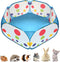 Portable Small Animals Playpen, Outdoor/ Indoor Pop Open Pet Exercise Fence, Guinea Pig Accessories Metal Wire Yard Fence C&C Cage Tent for Rabbit...