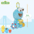 KIDS PREFERRED Sesame Street Cookie Monster Activity Toy with Teething Rings, Crinkle Sounds, and On The Go Clip for Babies and Infants...