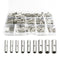 300PCS Non-Insulated Butt Connectors Kit, Connectors of Tinned Red Copper, 24-22 22-18 18-14 14-12 12-10 14 8 Gauge Electrical Wire Crimp Seamless...