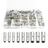 300PCS Non-Insulated Butt Connectors Kit, Connectors of Tinned Red Copper, 24-22 22-18 18-14 14-12 12-10 14 8 Gauge Electrical Wire Crimp Seamless...