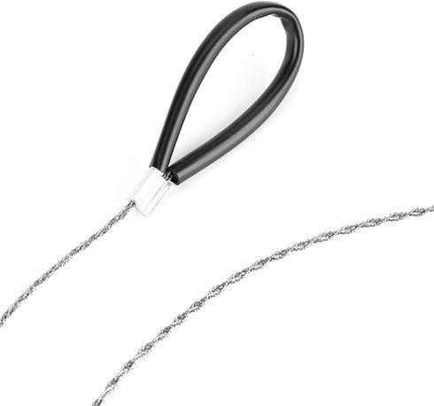 Stainless Steel Wire Saw, Survival Emergency Wire Saw Steel Wire Saw Scroll Outdoor Travel Outdoor Camping Survival Tool for Bushcraft Gear Huntin...
