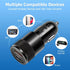 2Pack USB C Car Fast Charger, PD 38W 3.1A 2 Port Auto Quick Charger Adapter, Aluminum Metal Body Vehicle Fast Charging, Car Interior Accessories F...