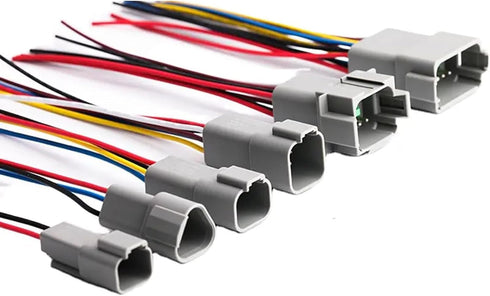 Deutsch DT 6 Pin Connector, 6 Way DT Automotive Waterproof Electrical Connector Male Female Plug Wiring Harness with 16AWG Cable Wire,for Car,Truc...