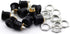 10 Pack 5.5mm x 2.1mm 3 Pin Female DC Power Jack Panel Mount Screw Nut Kit DC Socket Electrical Plug...
