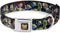 Dog Collar Seatbelt Buckle Toy Story Characters Running2 Denim Rays 18 to 32 Inches 1.5 Inch Wide...