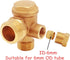 Solid Brass 3-Port Air Compressor Check Valve M10*1 x G3/8" x G1/2" Male Female Threaded Tube Connector Non-Return Valve...