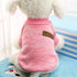Idepet Pet Dog Classic Knitwear Sweater Soft Fleece Coat Thickening Warm Pup Dogs Shirt Winter Pet Dog Cat Clothes Puppy Customes Clothing for Sma...