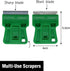 1.5 inches High Visibility Mini Razor Blade Scraper Glass Scraper Green Paint Window Scraper With 5 Metal Scraper Razor Blades 5 Dual Plastic Doub...