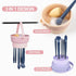 Makeup Brush Cleaner Mat 3 in 1 Silicone Makeup Brush Cleaning Bowl with Drying Holder Brush Cleaning Scrubber Tool Cosmetic Brush Cleaner with Ho...