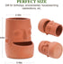 Terra Cotta Face Succulent Pots Planter Clay Pot Pretty Tribe Face Planter Holder Indoor Flower Pot Crafts Breathing Terracotta Pot DIY Decorative...