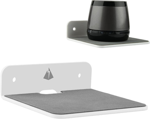 TXEsign Wall Shelf Speaker Shelf, Small Wall Shelf Speaker Mount Speaker Stand for Bluetooth Speaker, Webcam, Cell Phones, Display Shelf Acrylic F...