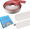 Inside & Outside Corner Trim, Peel and Stick Wall Molding Trim 3D DIY Decorative Lines for Wall Floor Window Door Ceiling and More,Flexible,Self-A...