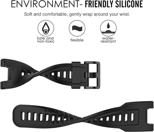 QGHXO Band for Amazfit T-Rex, Soft Silicone Replacement Band for Amazfit T-Rex/T-Rex Pro Smartwatch (No Tracker, Replacement Bands Only)...