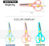 Safety Craft Scissors For Kids 3-Pack,Preschool Training Scissors,Ergonomic Handle Perfect for Paper Cutting-2.0 (Pink+ Baby blue+ Deep Blue)...