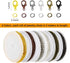 6 Rolls Jewelry Making Chains with Lobster Clasps & Jump Rings 59 Feet Chain Making Kit for DIY Craft Necklace Bracelet Earring Cable Link Chain J...