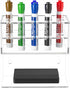 HIIMIEI Dry Erase Marker Holder for Whiteboard, Wall Mounted 2-Tier 10-Slot Clear Acrylic Marker Organizer Stand for School Office Home...