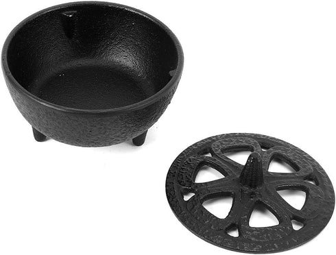 Black Iron Shaped Incense Burner, Sturdy Home Decor, Incense Burner Incense Holder Convenient for Aromatherapy with Sand, Ideal for Any Room...