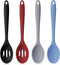 Boao 4 Pcs Silicone Cooking Spoons Set Silicone Serving Spoon Silicone Nonstick Mixing Spoons Slotted Spoons Large Nonstick Heat Resistant Spoons ...