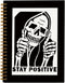 Stay Positive Inspirational Notebooks,Funny Skull Skeleton Notebook,Inspirational Journal for Women,Inspirational Gifts for Women,Journaling Noteb...