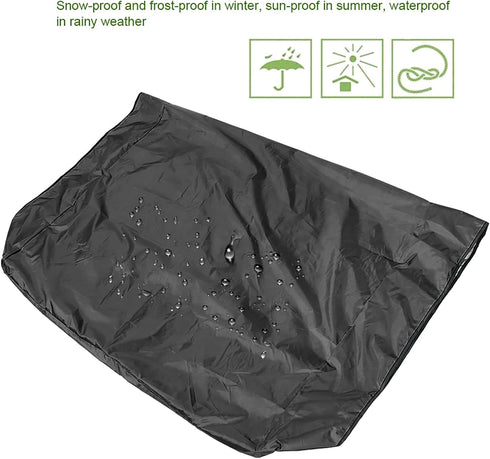 Outdoor Patio Swing Canopy Cover, Waterproof Swing Chair Porch Top Sun Shade UV Resistant Awning Glider Windproof Hammock Roof Protection Replacem...