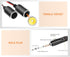Pack-1 Car Cigarette Lighter Extension Cord, 11.8" PVC Splitter Y Adapter, Power Charger Port, 16AWG Automotive Socket Extension Cable, Universal ...