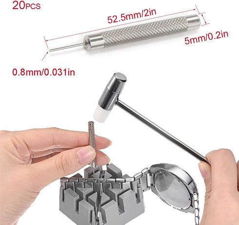 YXQ Watch Band Pin Punch 0.8mm Needle Watch Remover Watchmaker Repair Tool Watch Band Link Removal Tools Pack of 20...