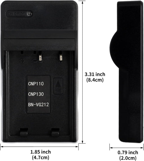 NP-130 USB Charger for Casio Exilim EX-10, EX-H30, EX-H35, EX-ZR100, EX-ZR1000, EX-ZR1100, EX-ZR1200, EX-ZR200, EX-ZR300, EX-ZR310, EX-ZR320, EX-Z...