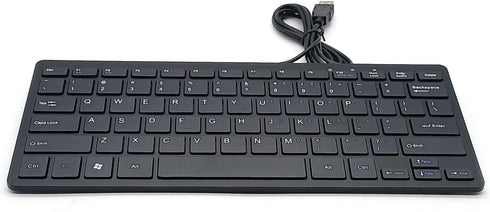 Mini Wired Keyboard(English) Ultra Thin and Light Portable 78 Keys Small USB Multimedia Desktop, Computer, Notebook, Laptop, Windows 7/8/10 (Engli...