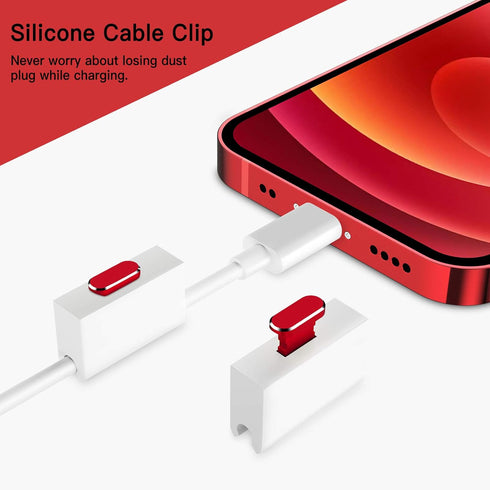 2 Pack Anti Dust Plugs for iPhone 13 Pro Max 14 12 Mini Dust Cover 8 Pin Dust Plug with Mini Storage Box iPhone Charging Port Plugs for iPhone 11 ...