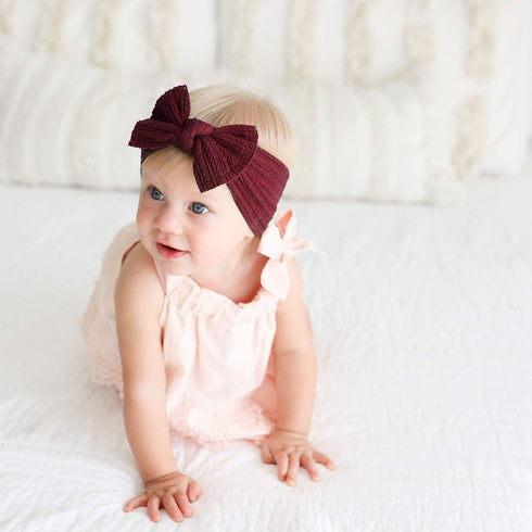 Niceye Baby Girls Headbands with Bows Handmade Hair Accessories Stretchy Hairbands for Newborn Infant Toddler...
