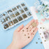 PH PandaHall 540pcs 18 Styles Spacer Beads, Antique Bronze Tibetan Alloy Jewelry Beads Bicone Flower Metal Spacers for Bracelet Necklace Jewelry M...