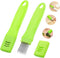 2Pcs Scallion Cutter Shred Knife, TACYKIBD Stainless Steel Vegetable Onion Scallion Slicer Shredder, Green Onion Cutter Slicer for Kitchen Cutting...