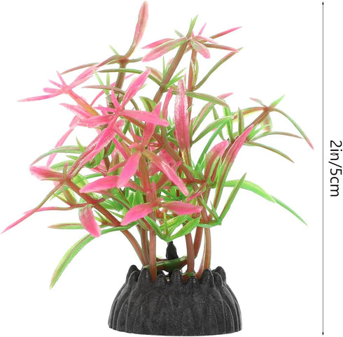 20pcs Fish Tank Landscaping Water Plants Succulants Terrarium Plants Artificial Succulent Aquarium Plants Decors Fish Tank Plants Artificial Plast...