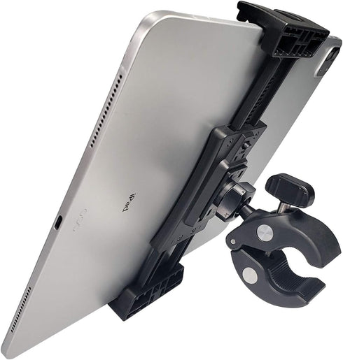 Microphone Music Stand Tablet Smartphone Holder Mount Heavy Duty 360 Degree Swivel Clamp Compatible with 3.5 to 13.5in Phone Tablets, iPad Pro 12....