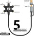 GINTOOYUN USB A/C Male to 5-Port 3.5mm Female Headphone Audio Splitter 5 Jack 3.5mm Stereo Music Sharer 1 Male and 5 Female Splitter Phone Compute...