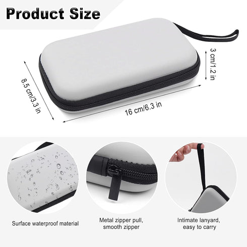 Tuciyke Tampon Storage Bag,2 Pack Gray Tampon Holder Bag with Zipper 6.3 * 3.3 * 1.2 inches Small Pouch for Feminine Products Portable Period Bags...