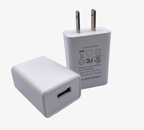 Wall Charger Cube 5V2A USB Power Supply Charging Block Universal Wall Plug Brick Portable Travel Fast Charger Power Adapter for iPhone, Samsung Ga...