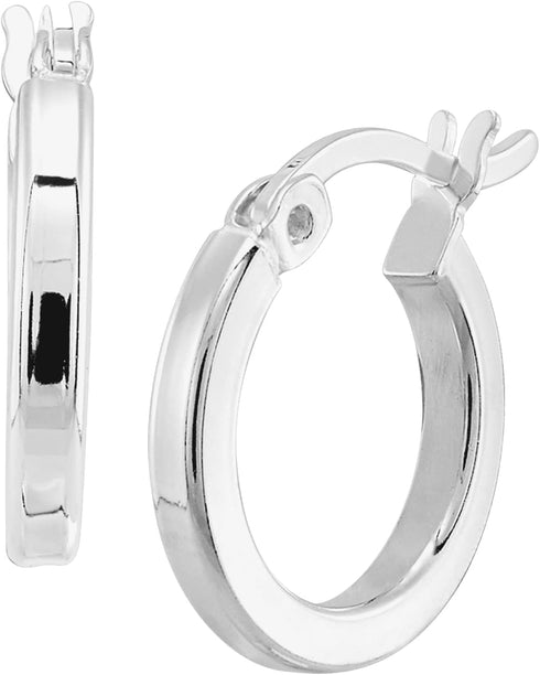 Silpada 'Squared Off' Hoop Earrings in Sterling Silver...