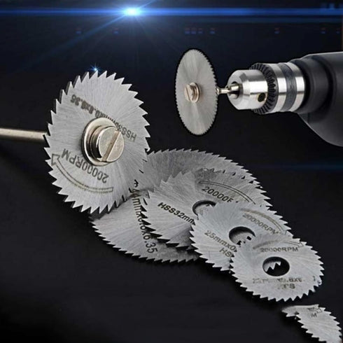 7pcs/Set, Mini Circular Saw Blades, Electric Grinding Cutting Discs, Wood Cutting Discs, Rotary Tools Accessories for Electric Metal Cutters and P...