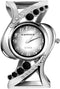 CdyBox Ladies Crystal Cuff Bracelet Watch Fashion Hollow Watches Analog Quartz Wristwatch (Black)...
