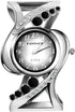 CdyBox Ladies Crystal Cuff Bracelet Watch Fashion Hollow Watches Analog Quartz Wristwatch (Black)...
