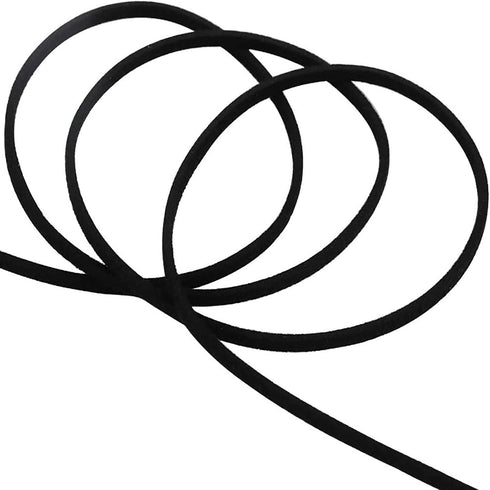 5mm Suede Cord, 50 Yards Suede Lace Faux Leather Cord for Bracelet Necklace Beading DIY Crafts Thread(Black)...