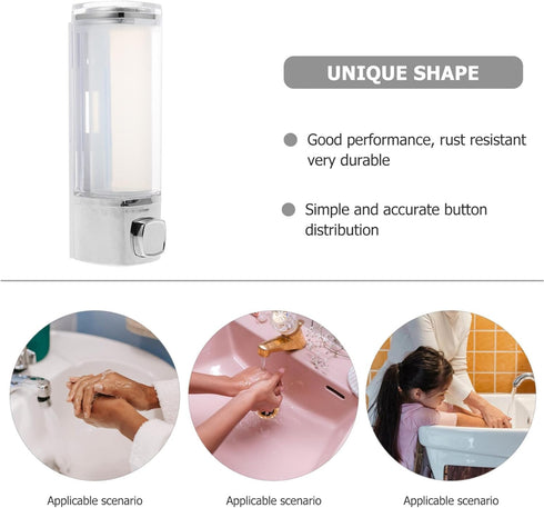 Travel Shampoo Hand Soap Dispenser Hand Liquid Holder Box Container Refillable Shower Loquid Cleaning Solution Dispenser for Home Office (Plating)...